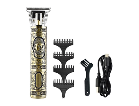 Recortador de Barba SLOWMOOSE Recargable USB Retro Cortante Negro