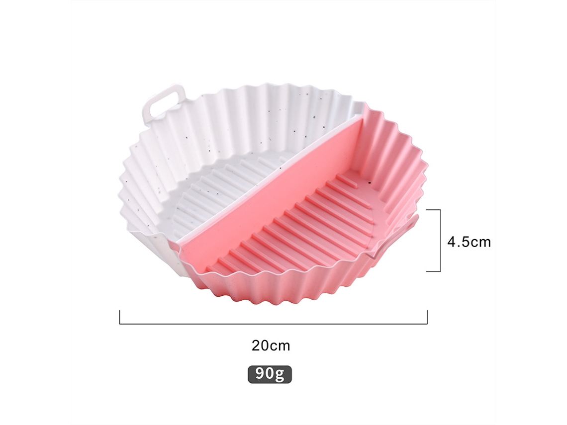 Moldes De Separação De Silicone Para Frigideiras A Ar (20 Cm) - Reutilizáveis, Não Adesivos - 3