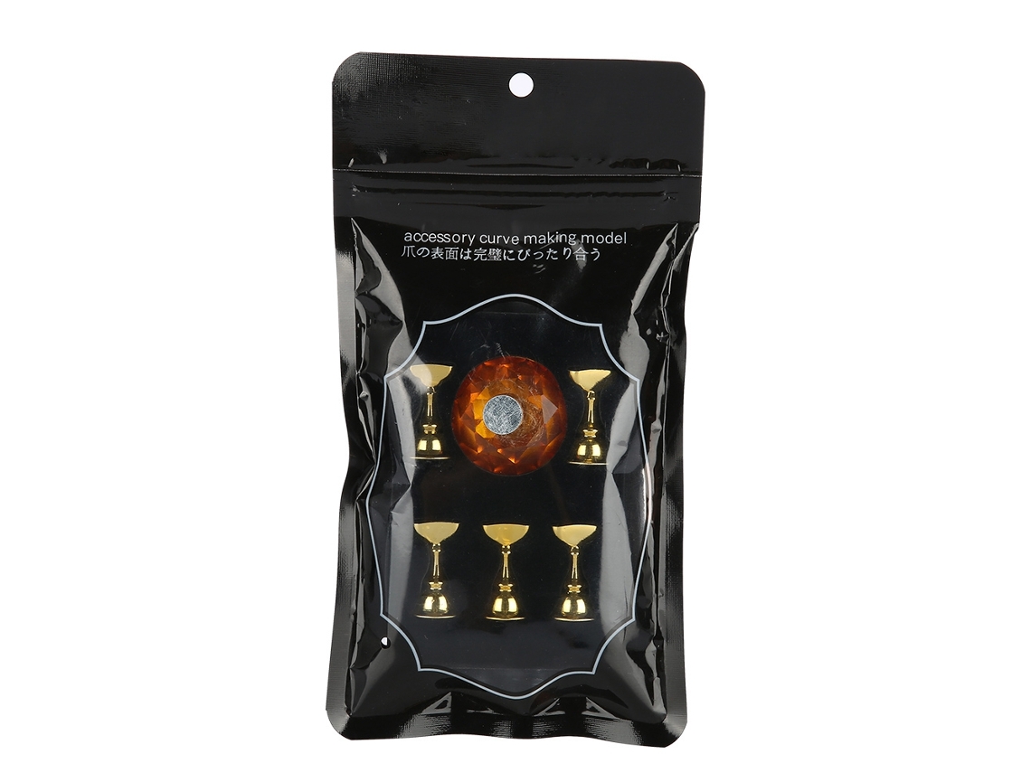 Suporte Para Manicure Cristal Com Apoio Magnético, Estante Para Prática E Exibição De Dicas De Unhas Falsas