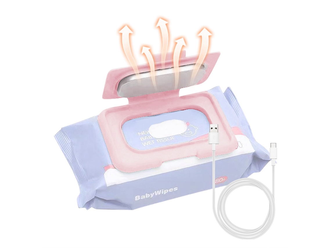 Calentador Portátil De Toallitas Húmedas Para Bebés Con Conexión Usb Y Cable, Ligero Y Duradero Para Viajes.