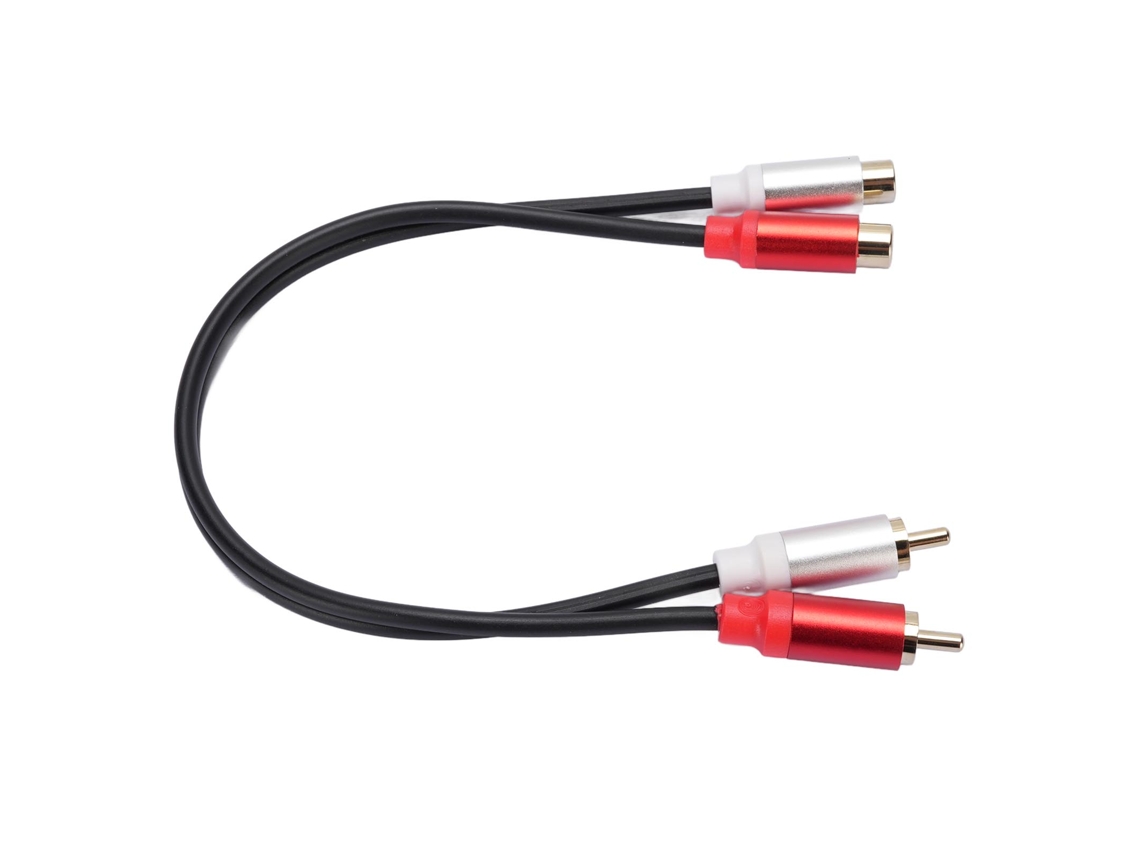 Cable De Extensión De Audio De 30 Cm, Macho A Hembra, Con Conector Dorado, Adaptador Para Tv, Reproductor De Cd Y Dvd.