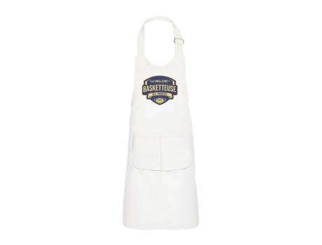 Delantal infantil 2 bolsillos de cocina blanc la meilleure
