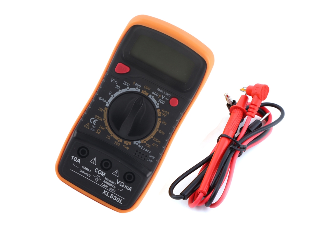 Multímetro Digital Lcd Para Medir Voltaje Ca/cc, Resistencia Y Corriente - Tester Volt Ohm Amperímetro