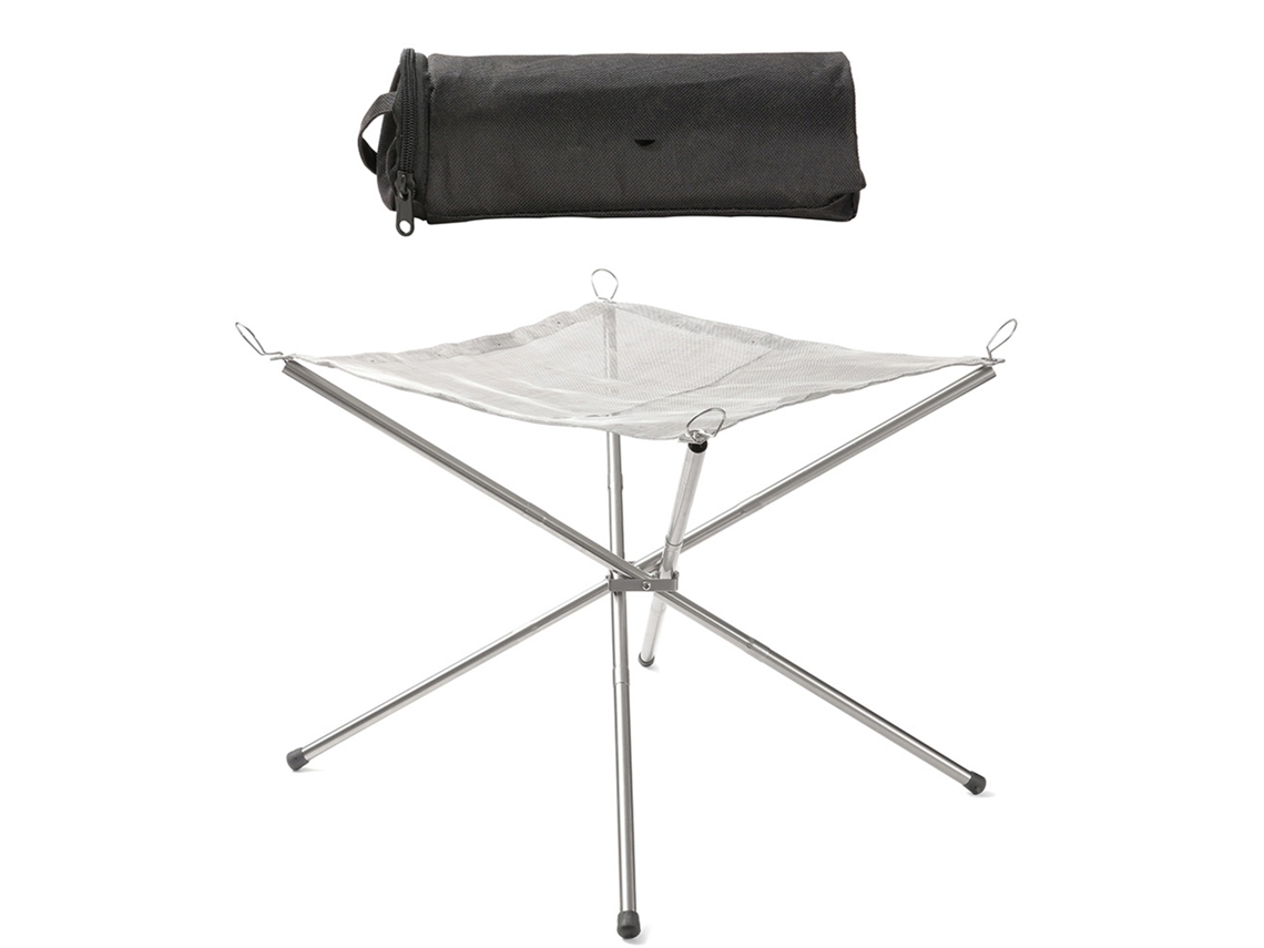 Brasero Portátil De Acero Inoxidable Para Camping, Barbacoa, Carbón, Leña, Horno De Calentamiento Desmontable, Accesorio Para Exteriores