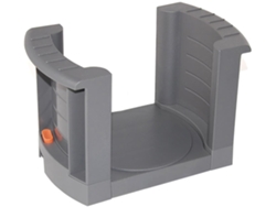 EMUCA Portaplatos Extensible Apto para Platos de 187 a 308 mm de Diámetro - Plástico - Gris