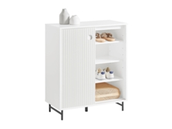 Zapatero SOBUY FSB62-W con Puerta Correderas Y Balda (Blanco - 70x37x87 cm)