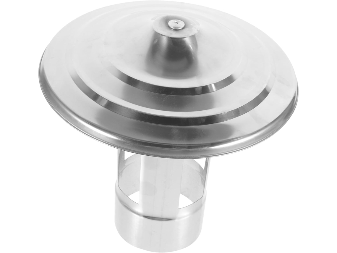 Tapa De Chimenea De Acero Inoxidable Con Cubierta Metálica De Protección Contra La Lluvia.