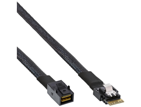 Cable Serial Attached INLINE SCSI (SAS) 0,5 m 24 Gbit/s Negro