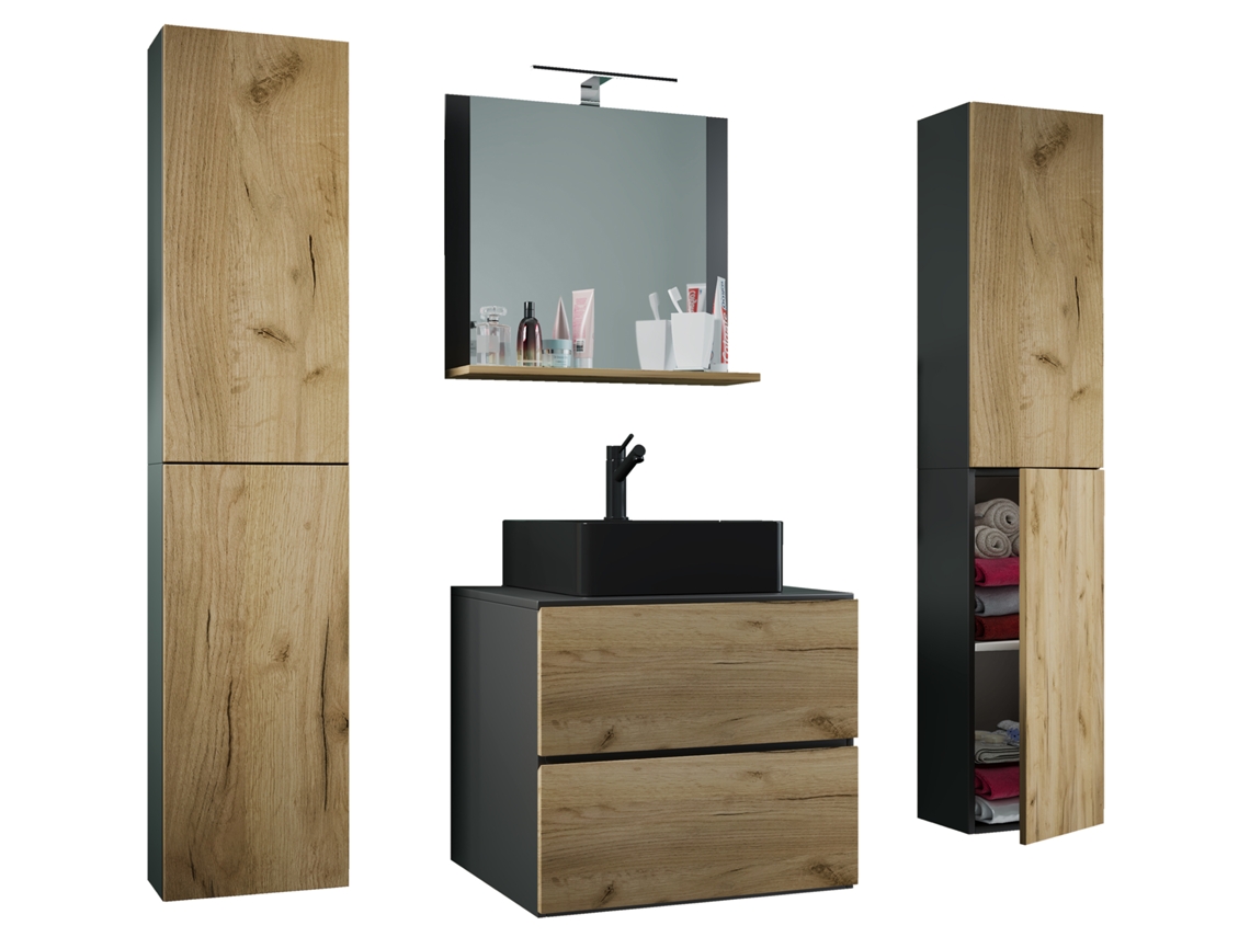 5 piezas de baño de lavabo de 60 cm, tamaño XL, VCM