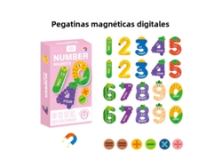Rompecabezas magnético para nevera con letras, números y motivos de animales. Mdug (Estilo 2)