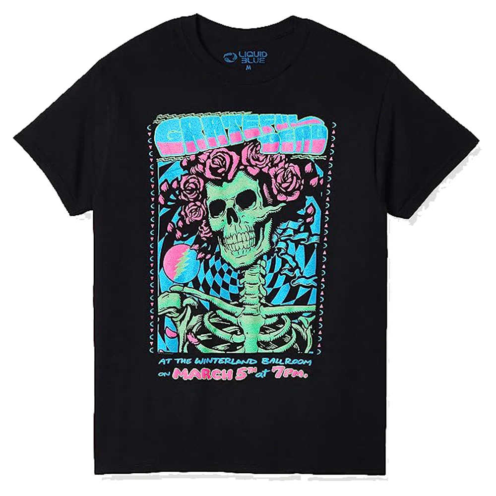 Grateful Dead Bertha Blacklight T-shirt Unisex Rockinstone Size:s