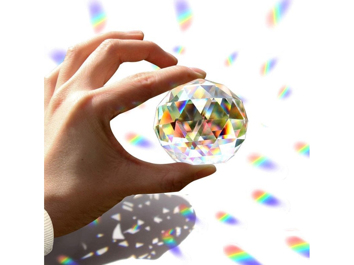 2026altiro-bola De Cristal Esférica Con Diseño De Ojo De Prisma Facetado, 60 Mm