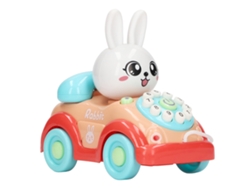 Coche De Juguete, Teléfono, Conejito Bebé, Animado, Educativo, Para Niños, Azul.