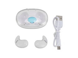 Fones De Ouvido Sem Fio Para Dormir Lado Bluetooth 5.3 Controle Táctil Display Led Branco