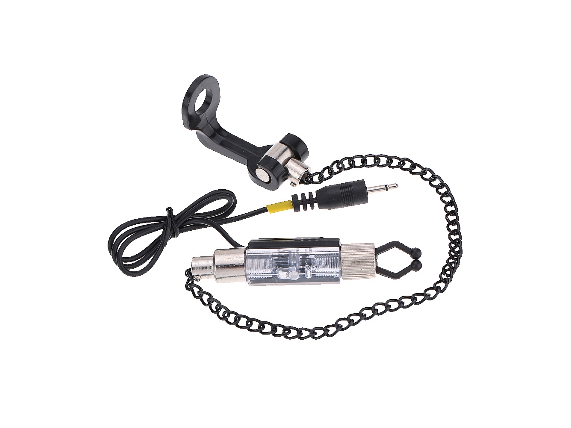 Alarma de picada de hierro para pesca con LED