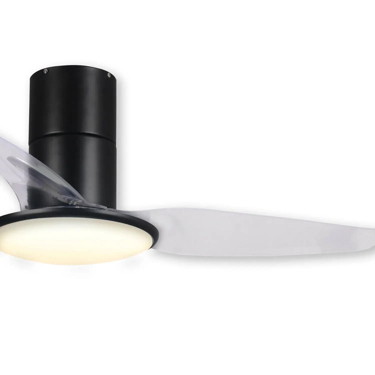 Ventilador de Techo Led 24 W Regulable Negro Isolda LÚZETE