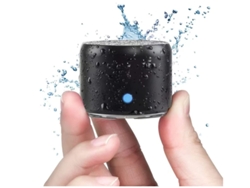 Mini altavoz Bluetooth inalámbrico con radiador de graves personalizado. Yizhood resistente al agua IP67 (negro)