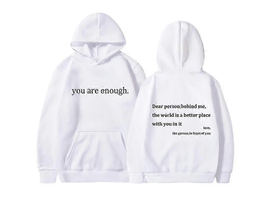 Eres Suficiente Sudadera Con Capucha Unisex Informal De Otoño