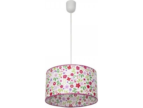 Lámpara de Techo FABRILAMP Bosque 77193537 (Rojo y Blanco - E27 - 60 W - Polímero)