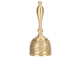 Campana De Mano De Latón Con Mango Resistente Y Sonido Potente Para Fiestas, Bodas Y Escuelas.