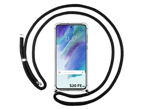 Carcasa Samsung Galaxy S21 FE 5G TUMUNDOSMARTPHONE Colgante Negro
