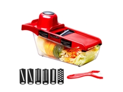 Cortador De Verduras Multifuncional 6 En 1 Con Pelador Y Cuchillas Para Patatas Y Ensaladas.