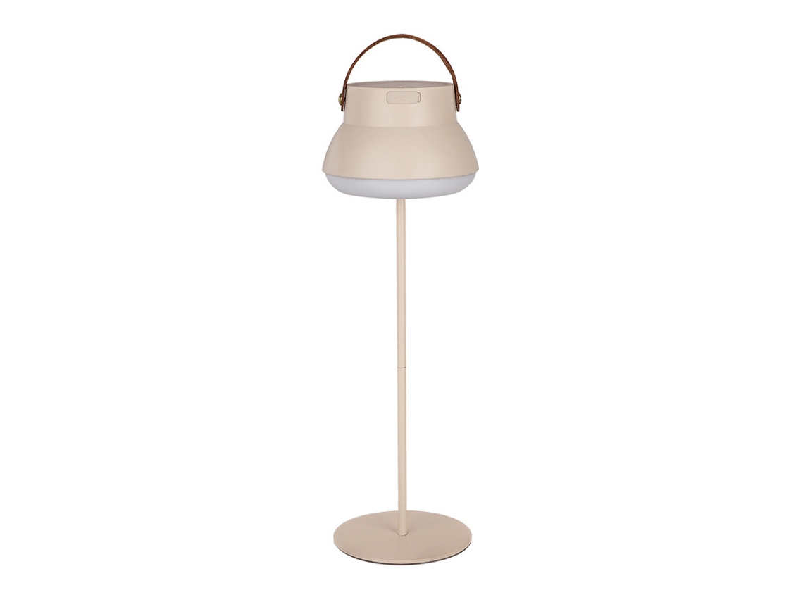 Lámpara de camping portátil multifuncional con base, 3 temperaturas de color, regulable, función de batería externa para camping, senderismo y pesca.