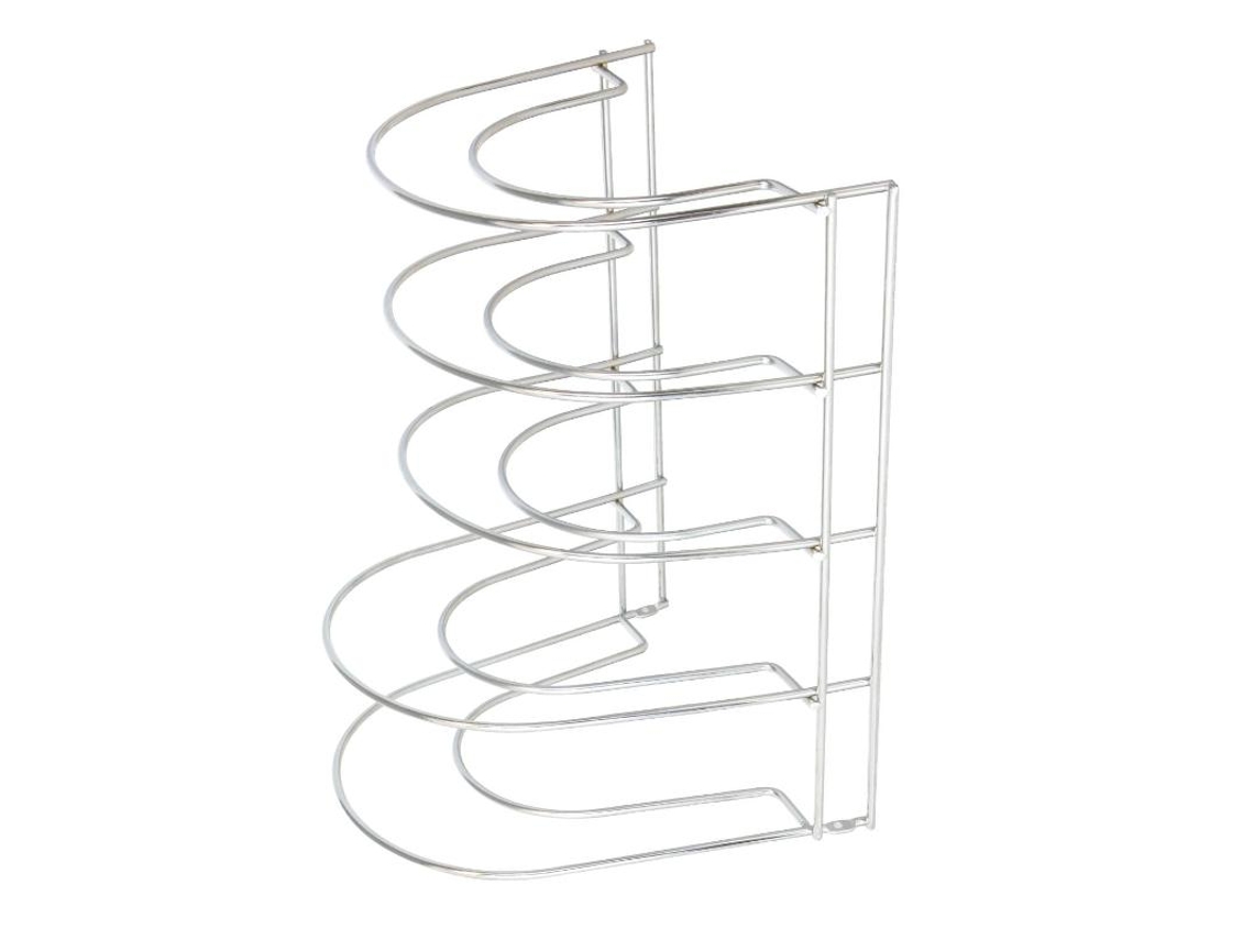 Soporte Vertical 5 Niveles Para Sartenes. Tapaderas. Acero Cromado ORYX