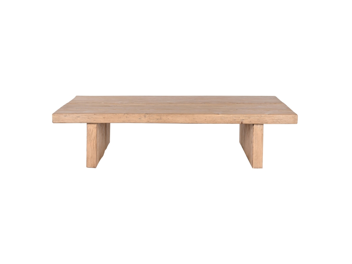Mesa Centro Olmo Macizo Natural Natural 170x100x40cm