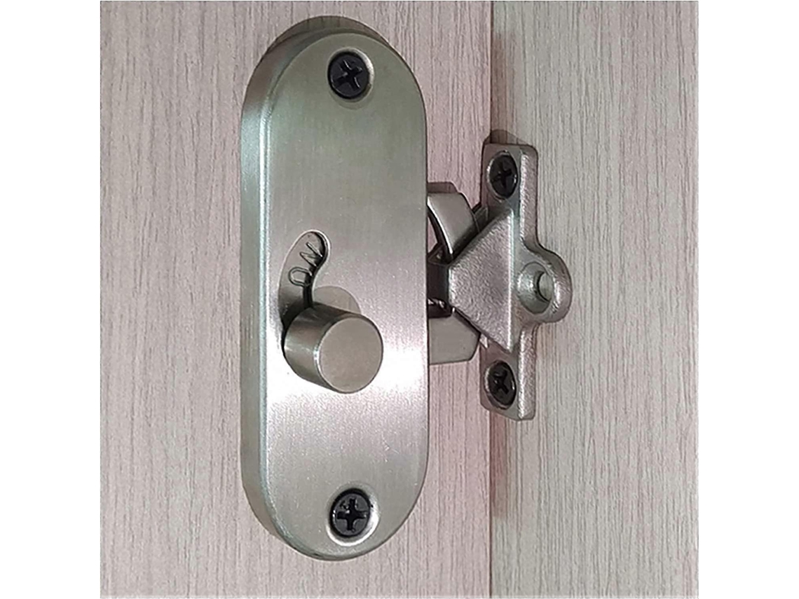 Pestillo De Puerta Corrediza De 90 Grados Con Hebilla En Ángulo Recto, Cierre De Leva Y Seguridad Anti-intrusión Para Baño, Oficina Y Hotel