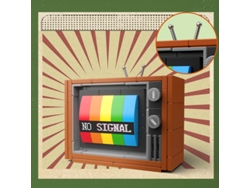 Kit de montaje retro DIY con bloques de construcción para muebles, electrónica, televisores y ordenadores MDUG (Estilo 6)