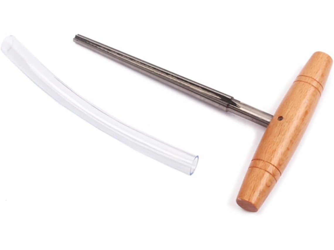Herramienta perforadora de clavijas de guitarra Topbathy con mango en T, escariador robusto para luthiers, corte duradero