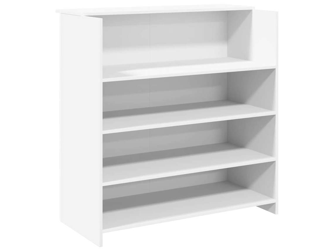 Mostrador de recepción blanco 100x50x103,5 cm Madera de ingeniería MAISON EXCLUSIVE