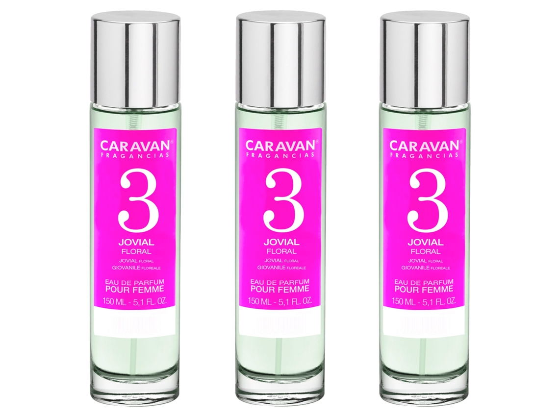 3x Perfume de Mujer Nº3 150ml CARAVAN