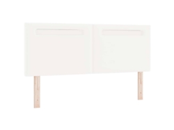 Cabecero LED Blanco 160 cm Piel Sintética EXCLUSIVA MAISON