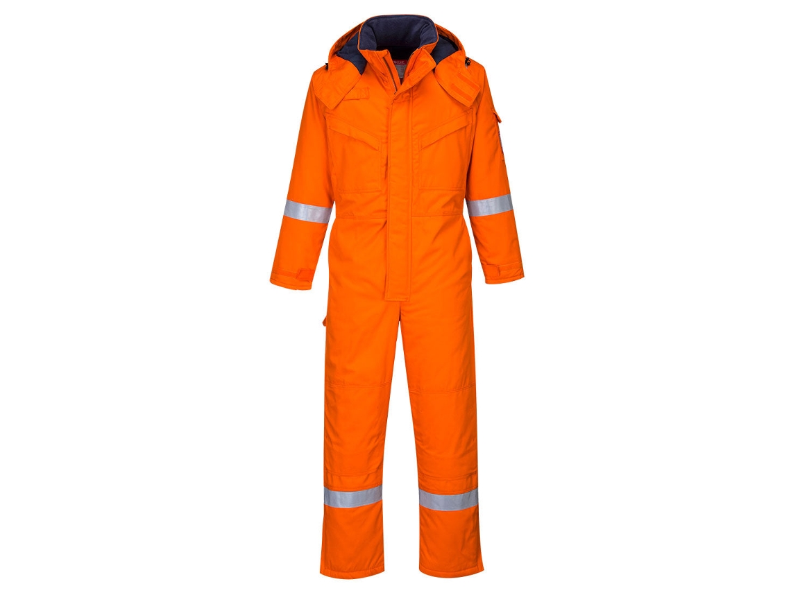 Overol de invierno ignífugo y antiestático, protección y comodidad / Azul marino / L Portwest