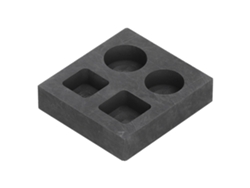 Molde De Grafito Con 4 Orificios, De Alta Conductividad Térmica, Resistente A 2000 °c, Para Fundición De Metales.
