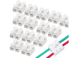 100 Conectores De Alambre De Resorte Ch-2, Terminales De Cable Eléctrico, Bloque Conector Para Cableado Eléctrico, 250v 6a 20-12 Awg