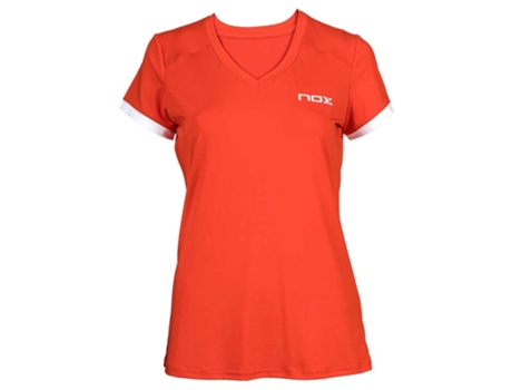 Camiseta de Mujer NOX Logo Tenis Rojo (S)