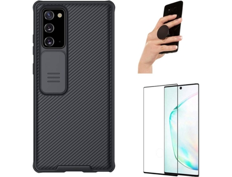 Carcasa, Protector y Popsocket Samsung Note 20 Nillkin Camshield Negro