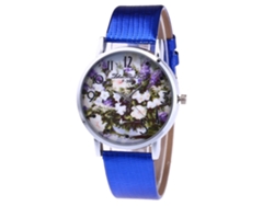 Reloj De Pulsera De Piel Sintética Para Hombre/mujer Con Pantalla Analógica Delgada, Diseño De Cuarzo, Blanco.