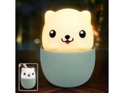 Rebe-lámpara Nocturna Led Portátil Infantil Usb De Silicona Con Luz Amarilla/blanca