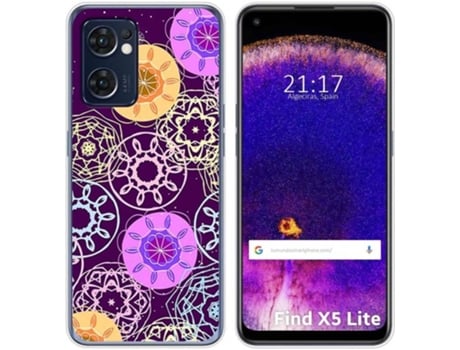 Carcasa Oppo Find X5 Lite 5G TUMUNDOSMARTPHONE Dibujos Radial Multicolor