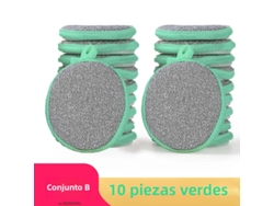 (20 Verdes) Esponjas De Limpieza De Doble Cara, Herramienta De Limpieza Ecológica