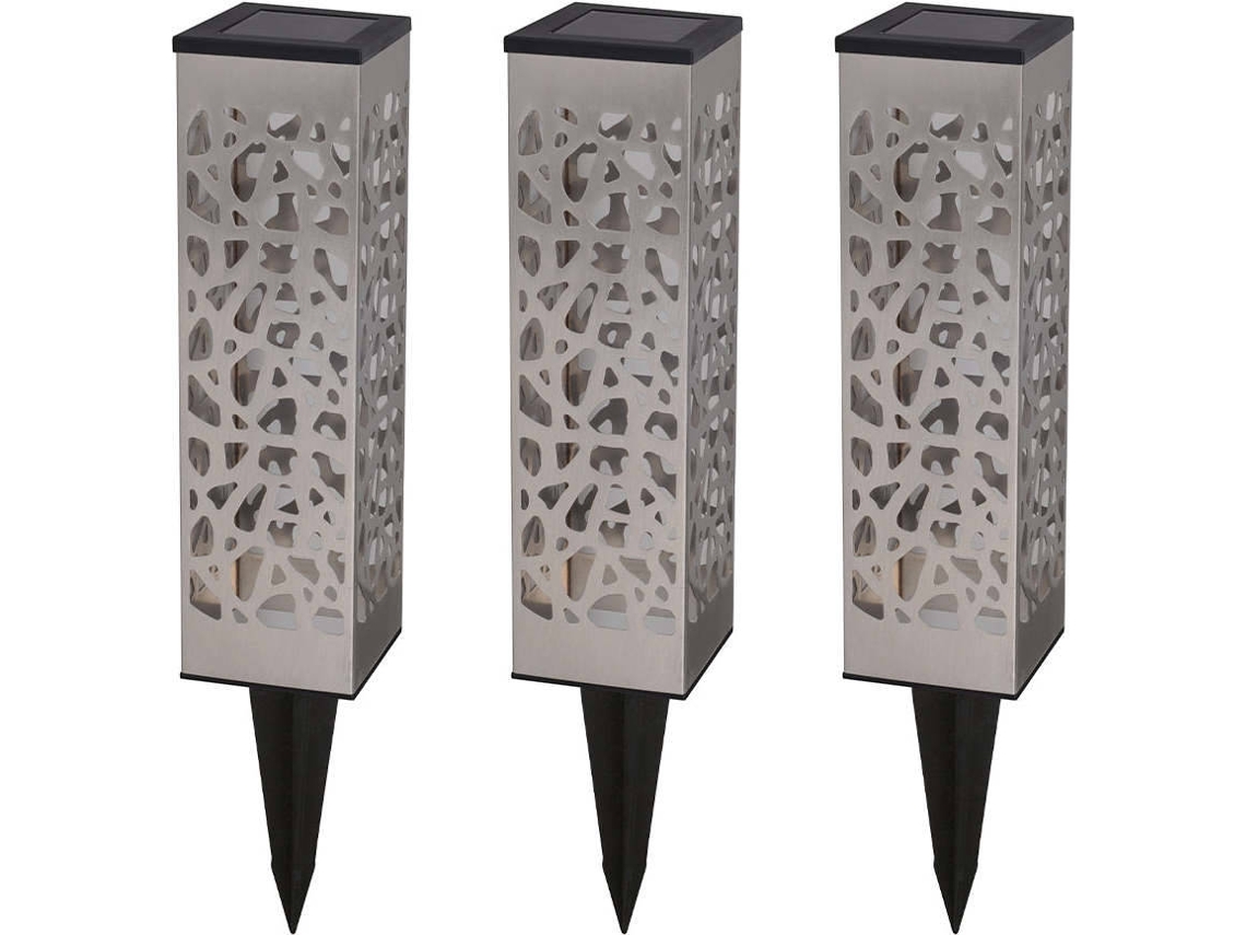 Iluminación Decorativa LUMI JARDIN (Gris - Acero Inoxidable - 5.8x5.8x31 cm)