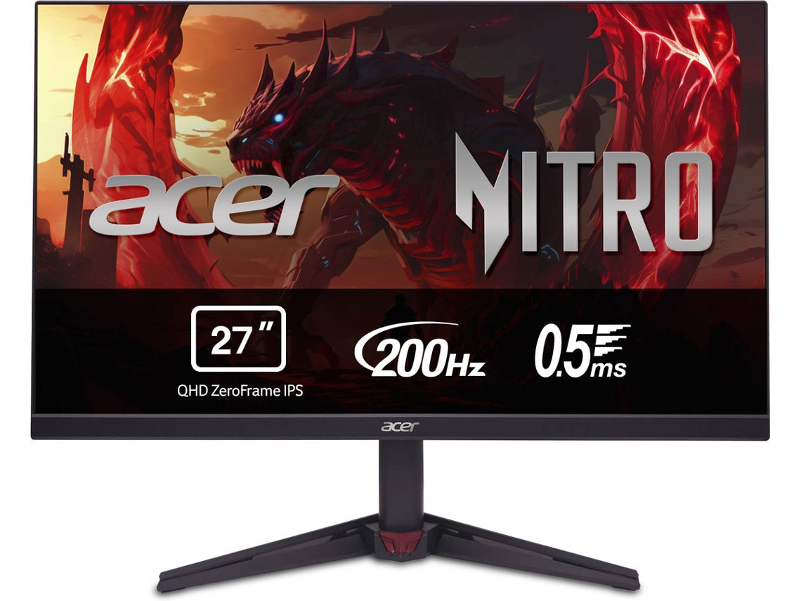 Monitor Gaming ACER Nitro VG270UX1BMIIPX (27'' - QHD - 0.5 ms - 200 Hz)