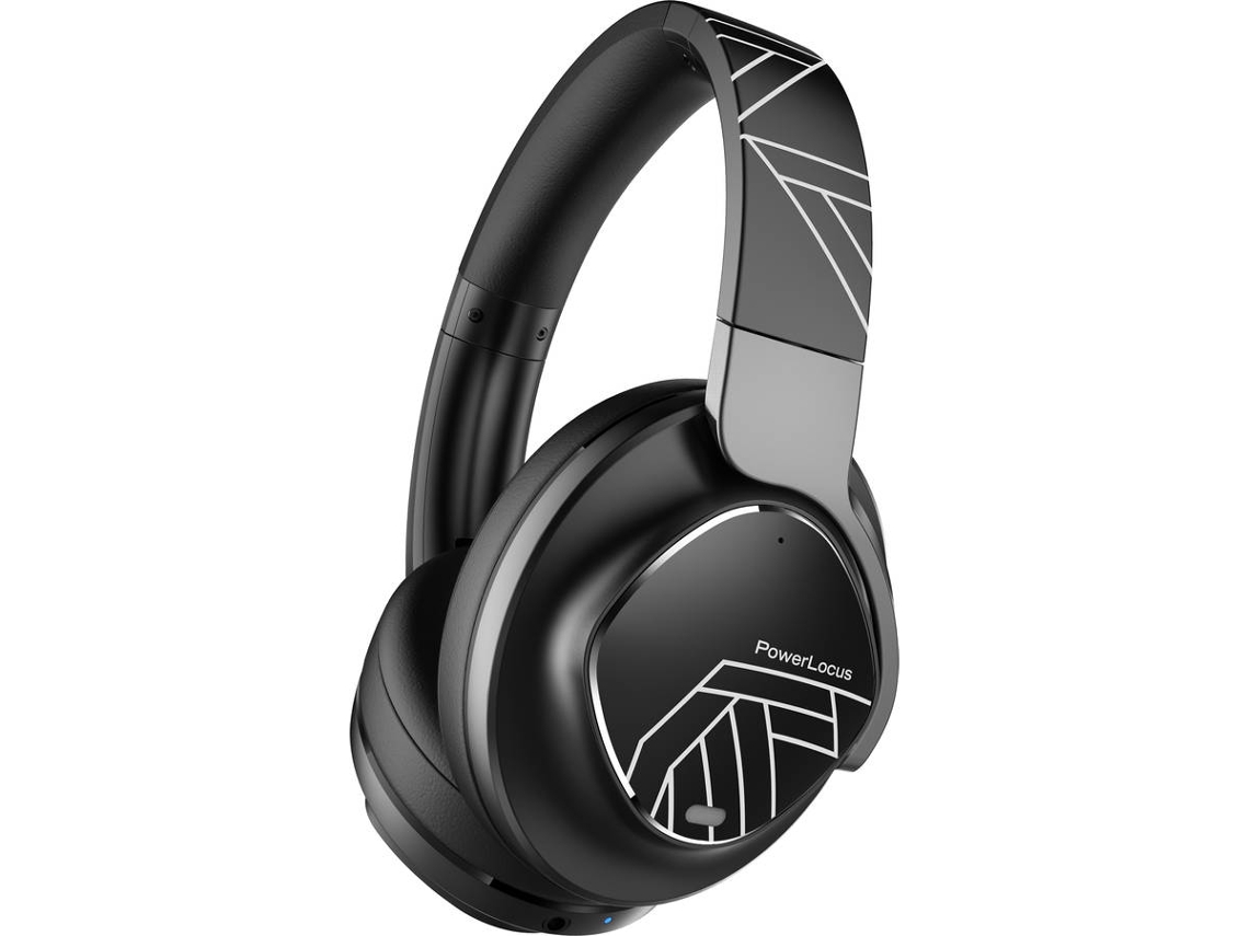 Auriculares Bluetooth POWERLOCUS MoonFLY 26 (On Ear - Micrófono - Noise Cancelling - Negro)