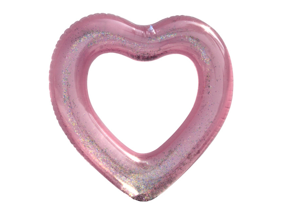 HYMNORA Tubos Hinchables con Forma de Corazón, Tumbona Flotante para Piscina, Juguetes para Playa y Fiesta Acuática para Niños y Adultos