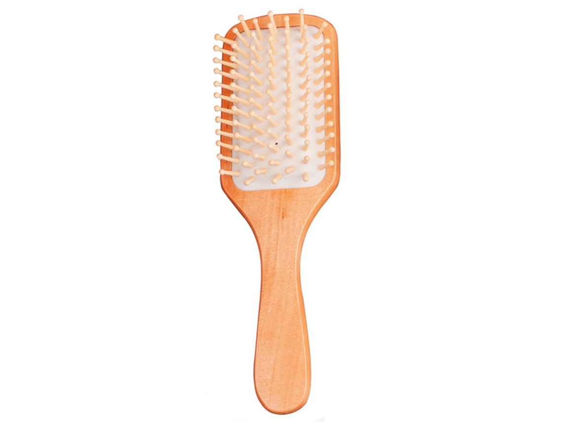 Peine De Masaje Portátil De Madera Con Cojín De Aire, Alisa El Cabello, Herramienta De Peluquería Blanca