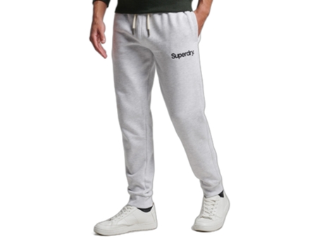 Pantalones de Chándal SUPERDRY (Hombre - Blanco - 2XL)